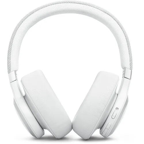 JBL LIVE 770NC Over-Ear Noise-Cancelling Headphones (White)