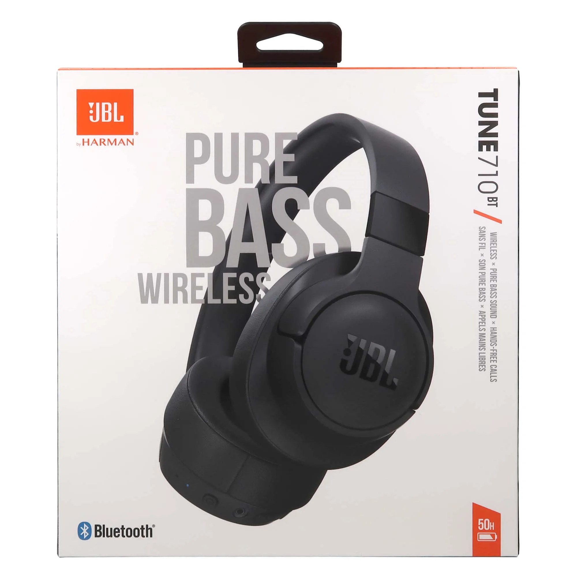 JBL Tune 710BT Wireless Over-Ear Headphones (Black) and JBL T110 in Ear Headphones Black