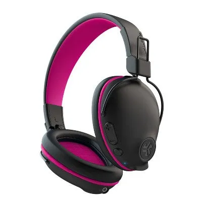 JLab JBuddies Pro Over-Ear Bluetooth Wireless Kids' Headphones - Black/Pink