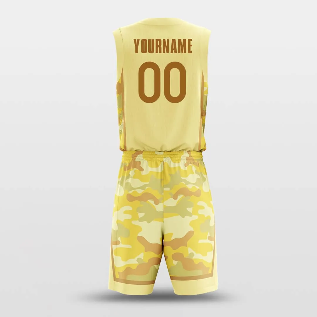 Jungle Camouflage - Customized Basketball Jersey Set Sublimated BK160613S