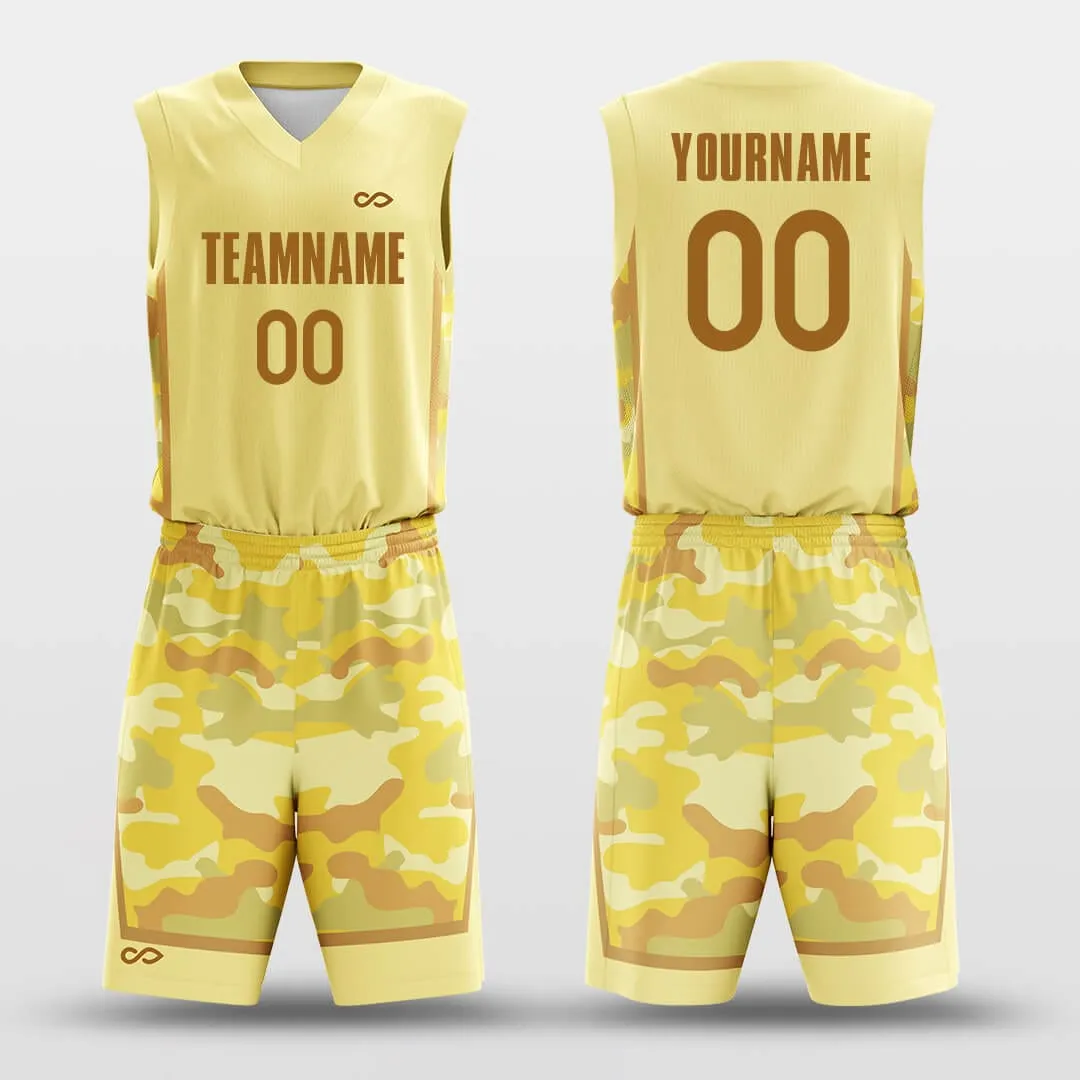 Jungle Camouflage - Customized Basketball Jersey Set Sublimated BK160613S