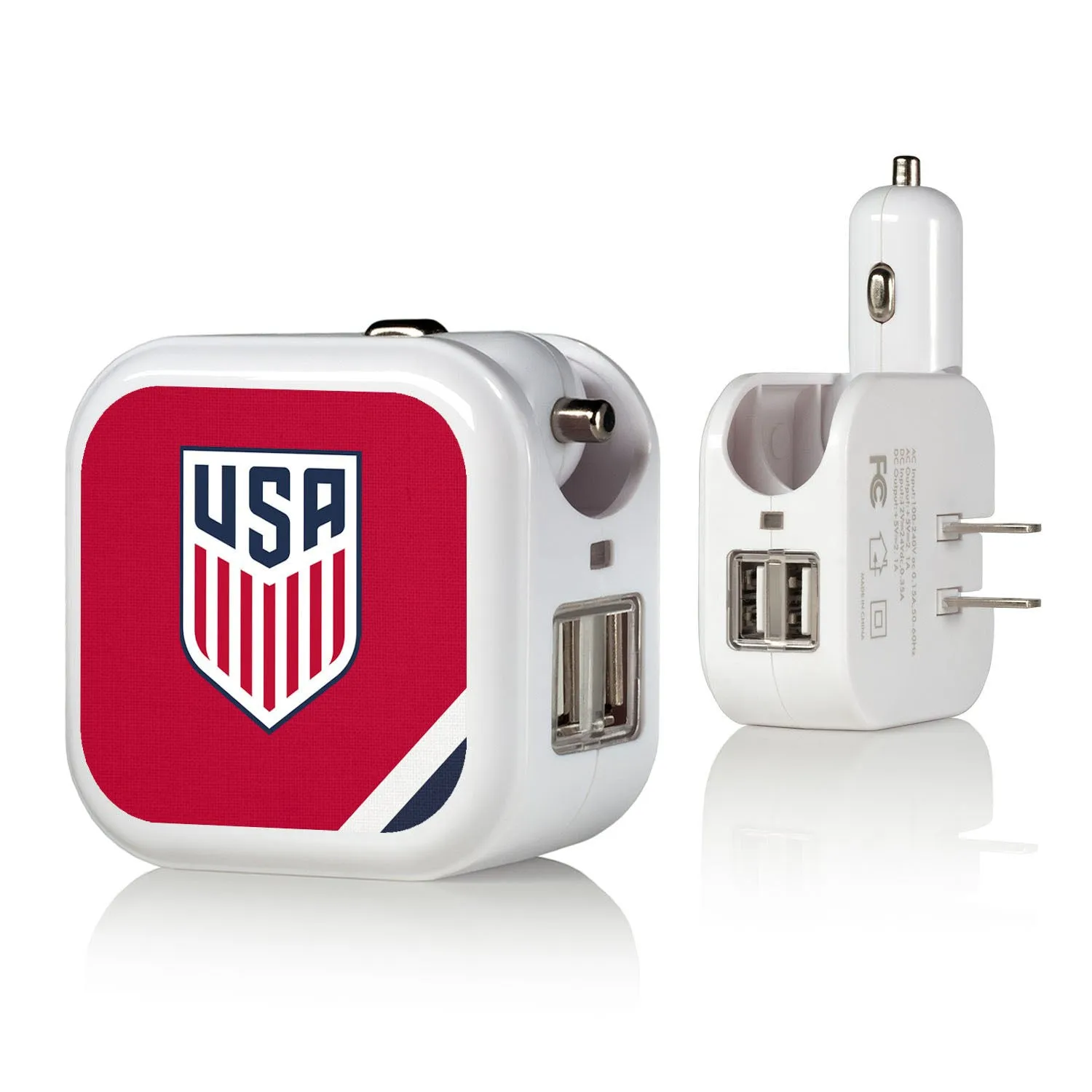 Keyscaper USMNT 2 in 1 USB Charger - Red