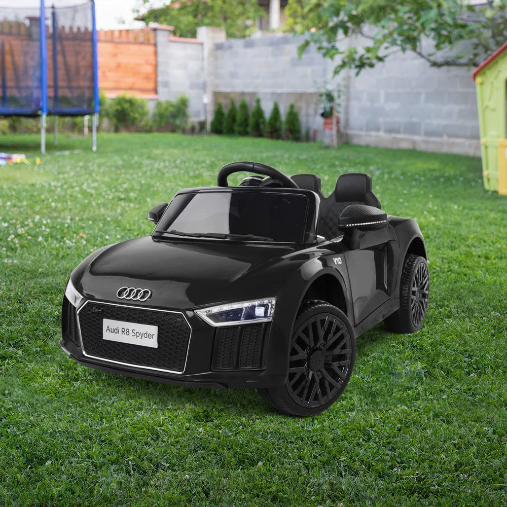 Kids Ride On Car AUDI R8 SPYDER With MP3 Player - Black