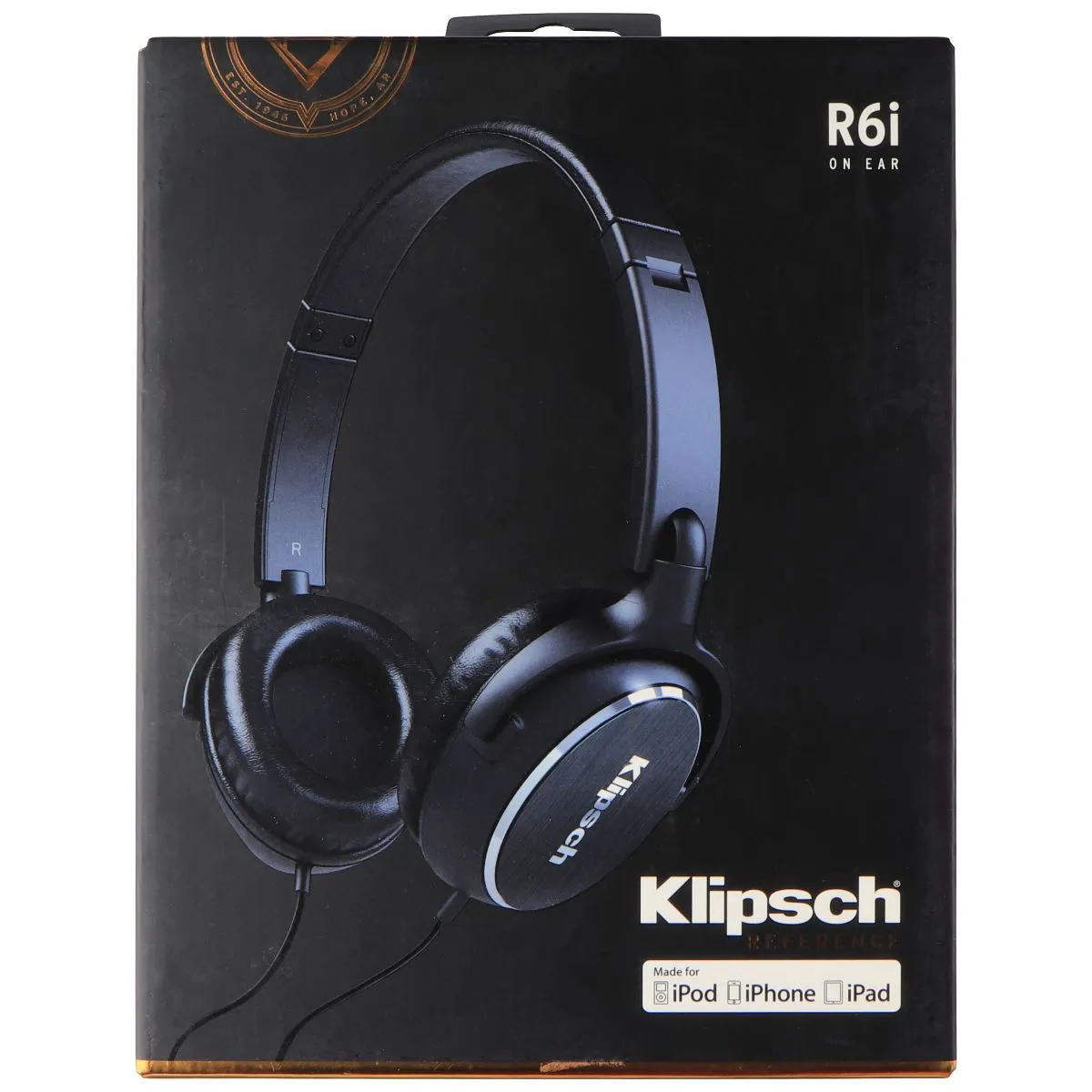 Klipsch R6i On-Ear Wired Headphones MFI for iPod/iPhone/iPad - Black