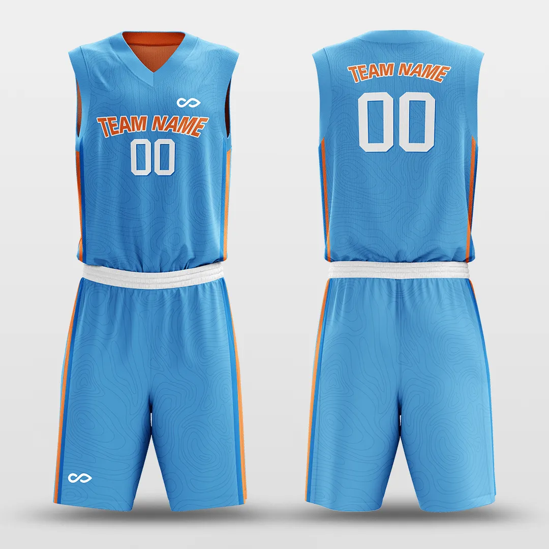 Lake - Customized Reversible Sublimated Basketball Set