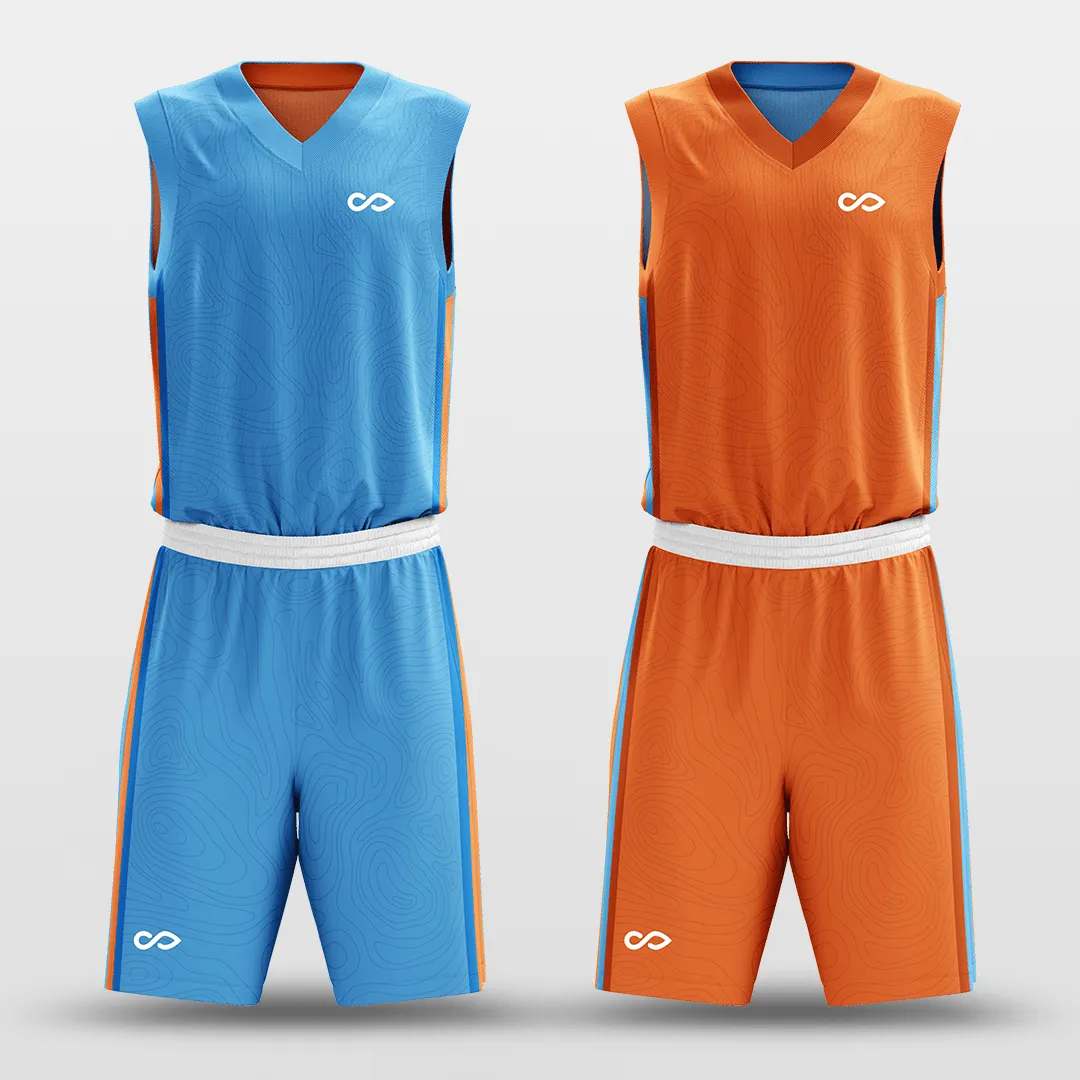 Lake - Customized Reversible Sublimated Basketball Set