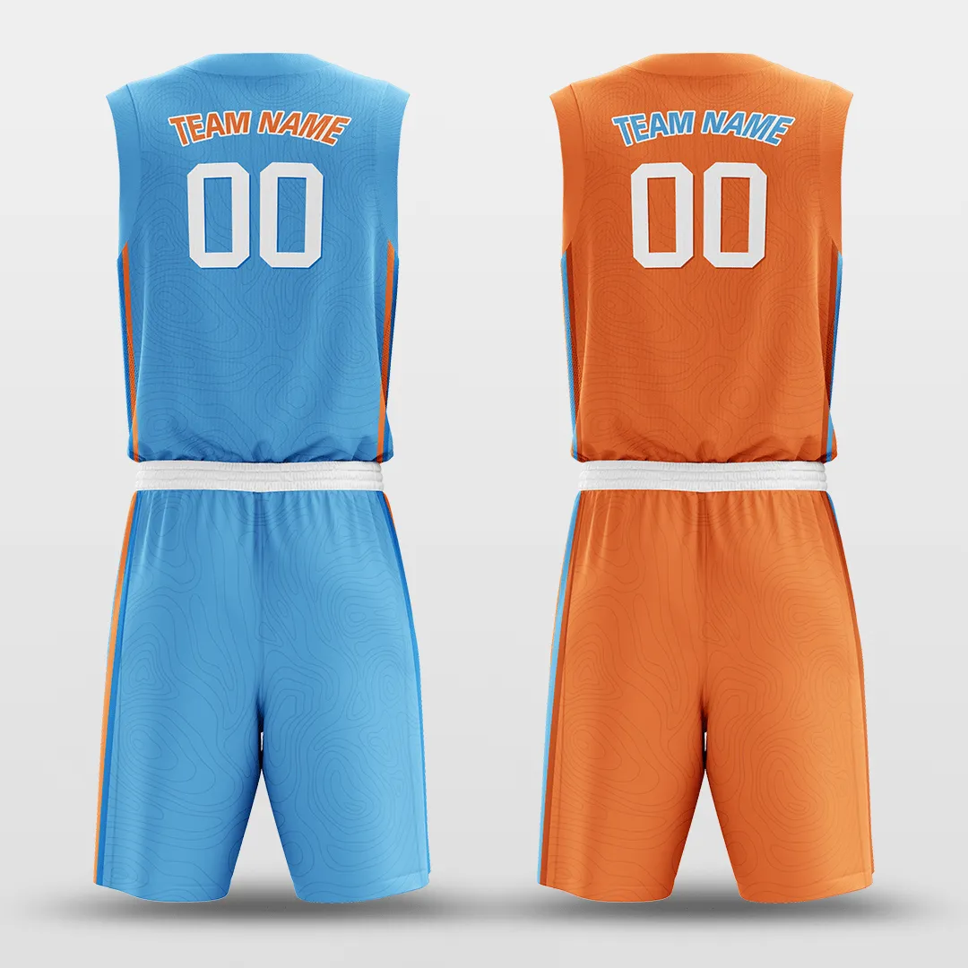 Lake - Customized Reversible Sublimated Basketball Set