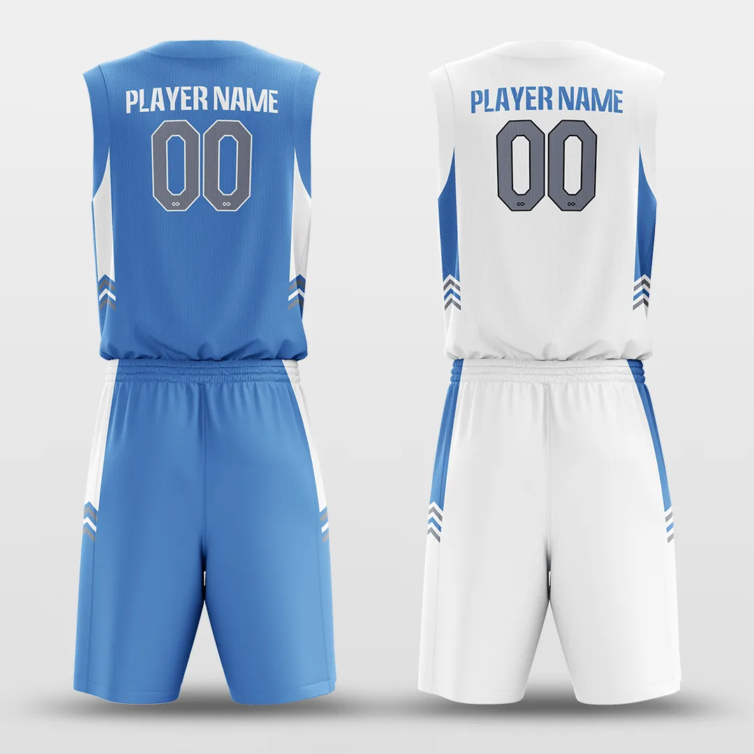 Lake Water - Customized Reversible Sublimated Basketball Set