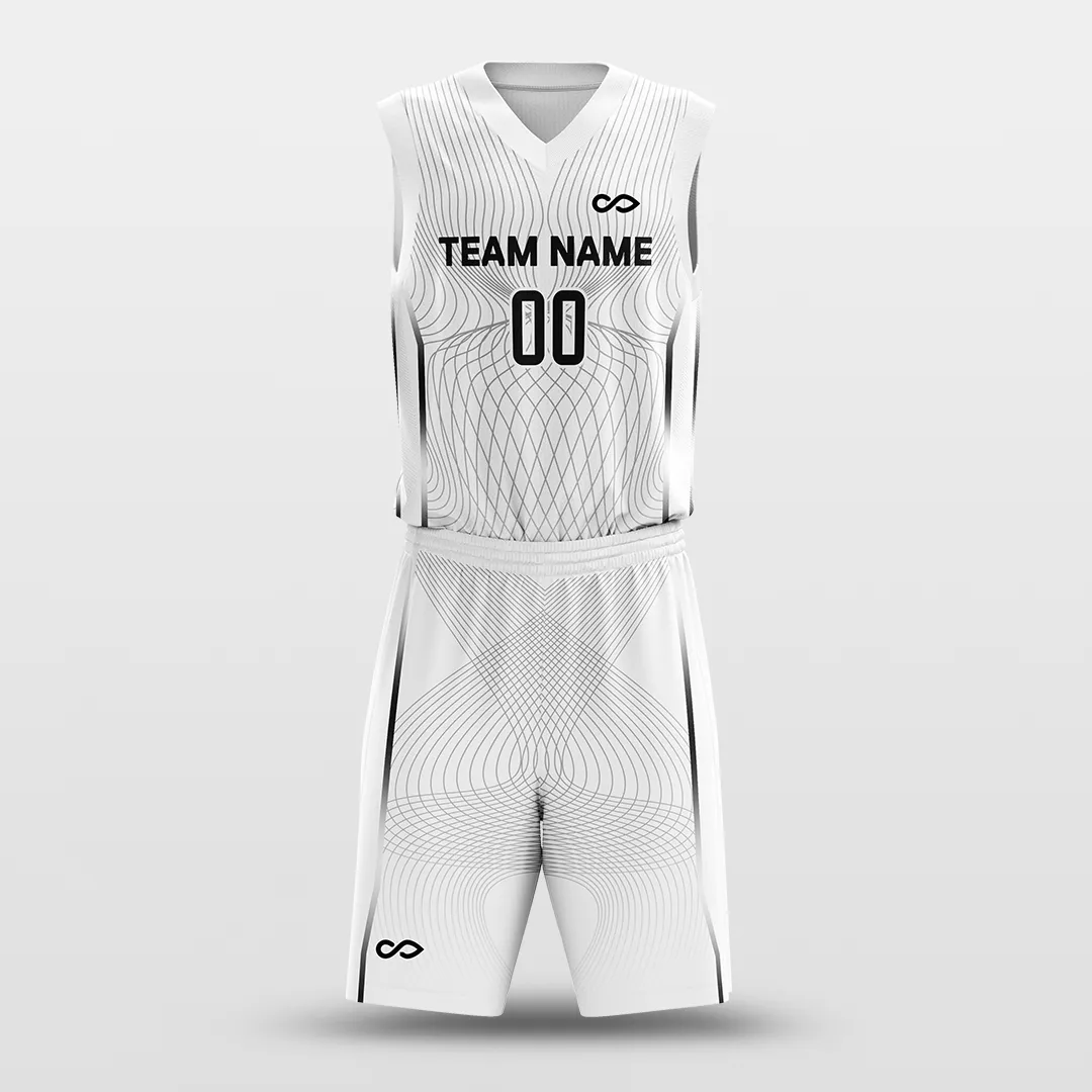 Latitude and Longitude - Customized Sublimated Basketball Set