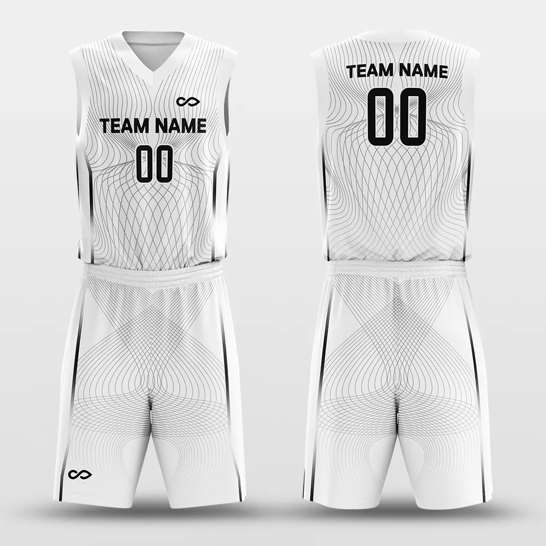 Latitude and Longitude - Customized Sublimated Basketball Set