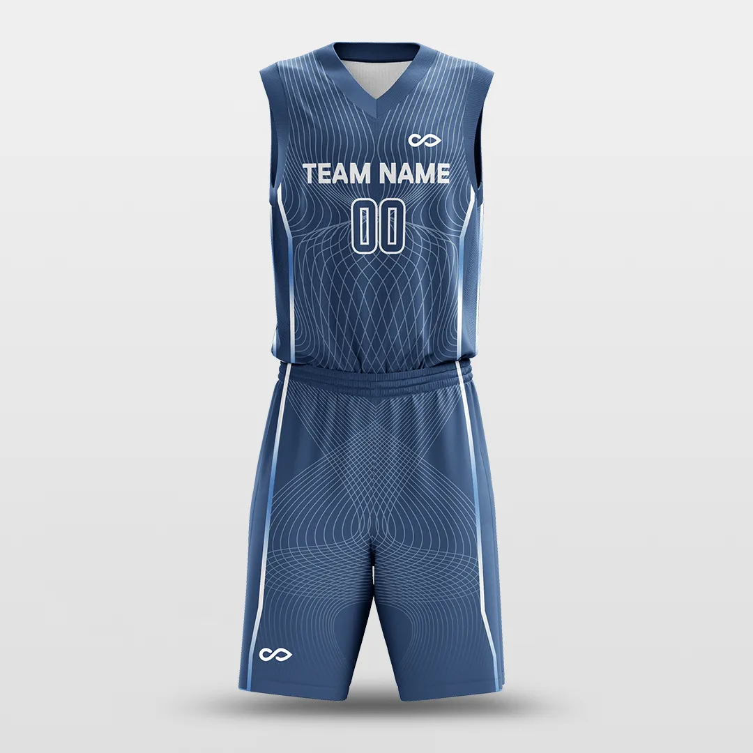 Latitude and Longitude - Customized Sublimated Basketball Set