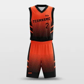 Lattice Red - Customized Basketball Jersey Design Gradient