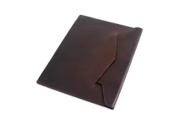 Leather Envelope Document Case - Walnut Brown