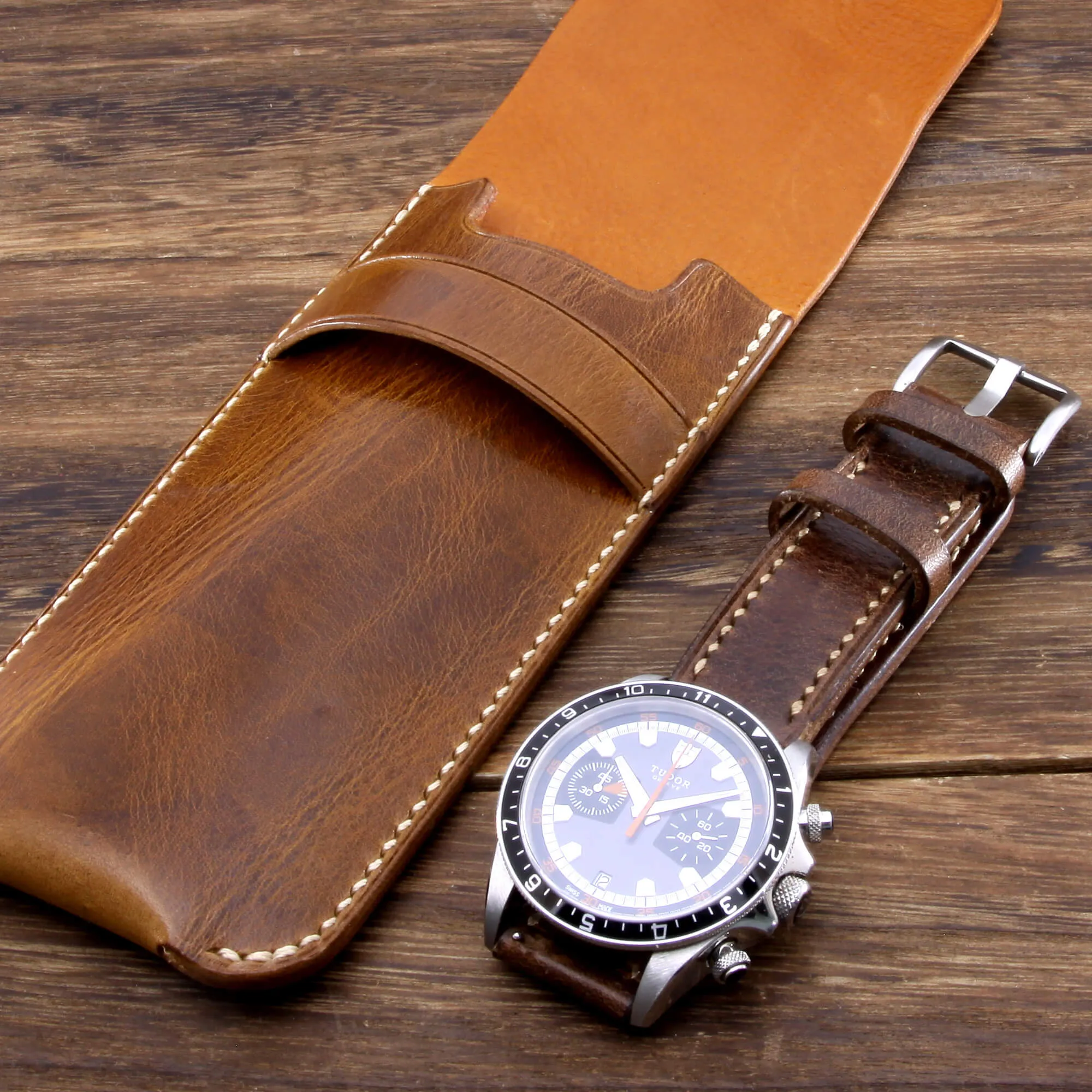 Leather Watch Pouch, Military 102