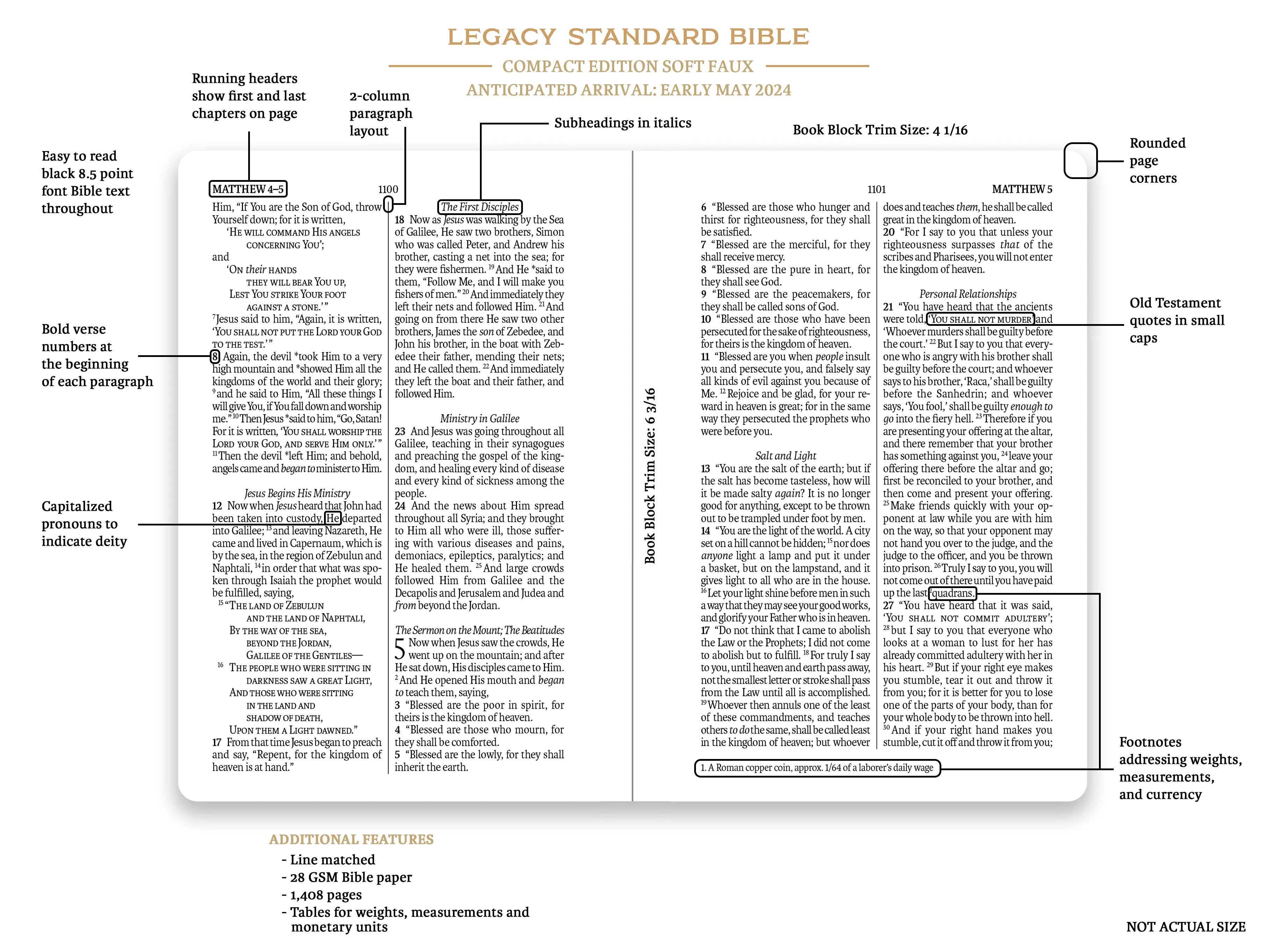 Legacy Standard Bible, Compact Edition Soft Faux - Case Lot