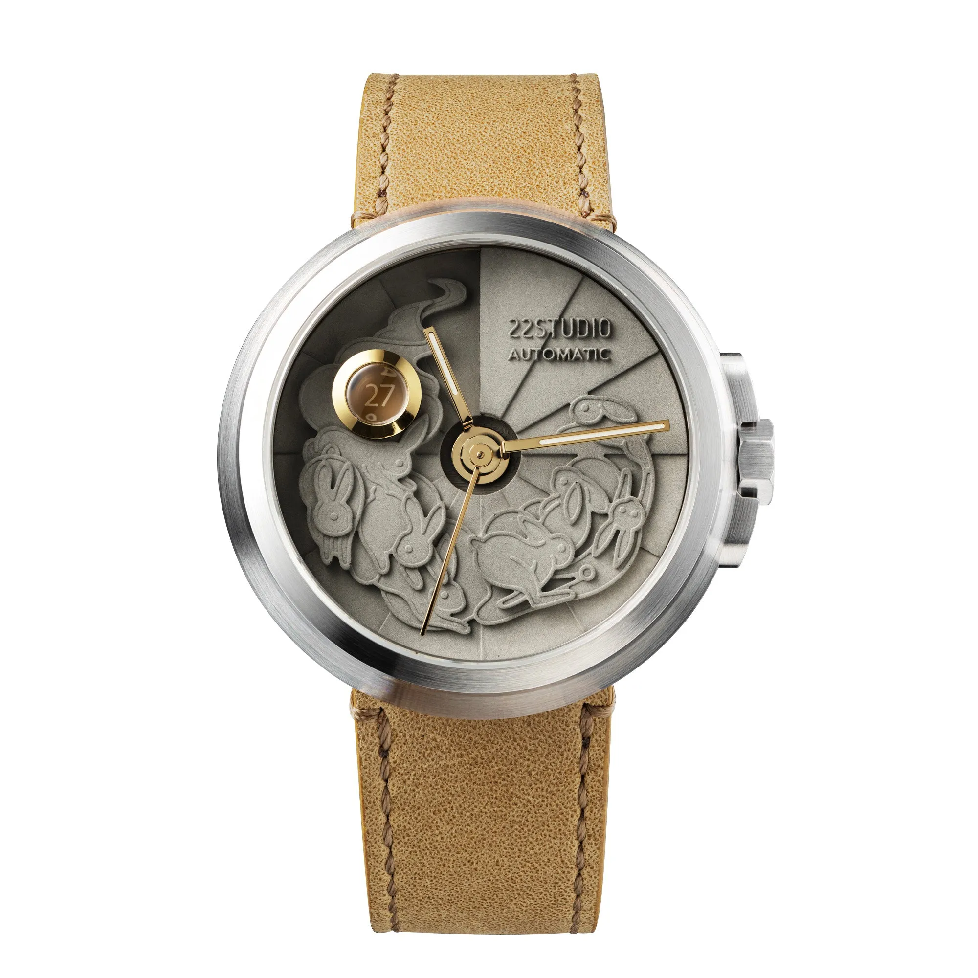 Limited Rabbit Edition Concrete Watch Automatic_Silver grass