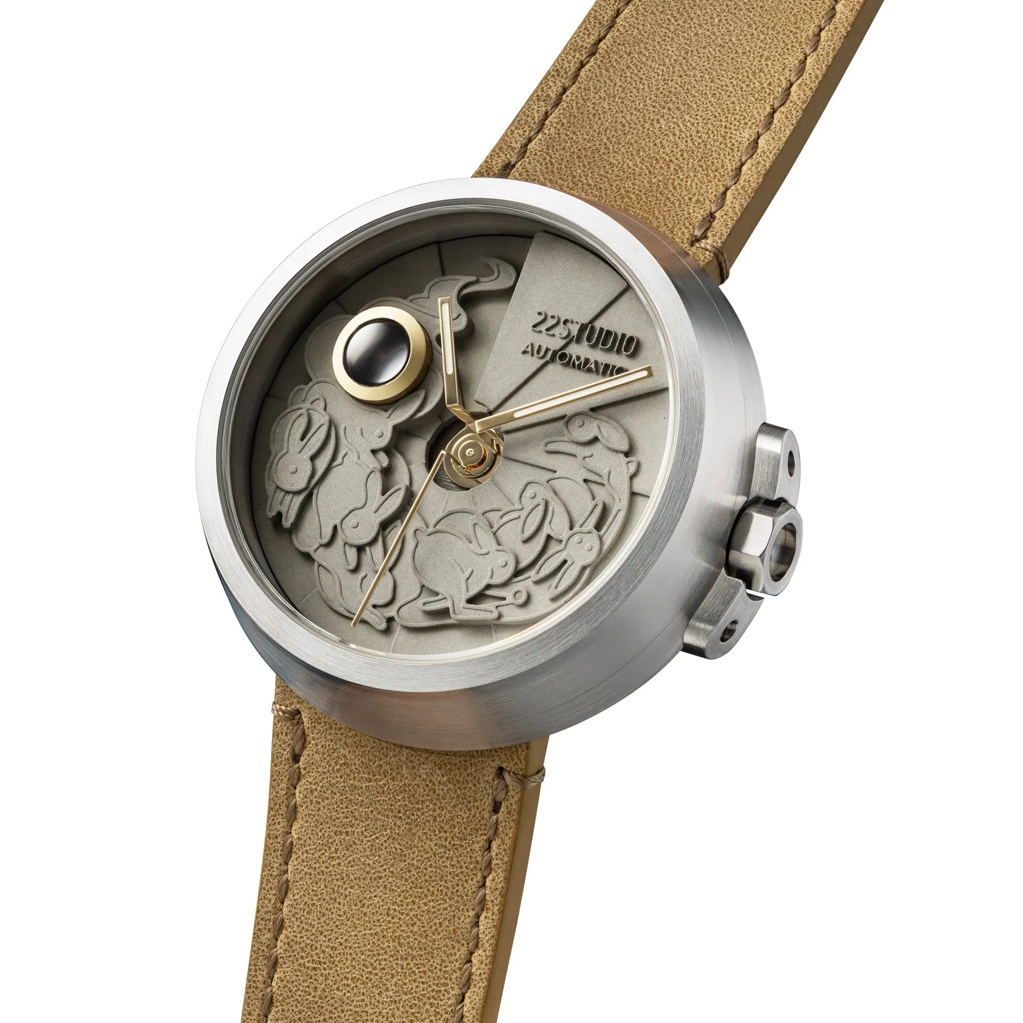 Limited Rabbit Edition Concrete Watch Automatic_Silver grass