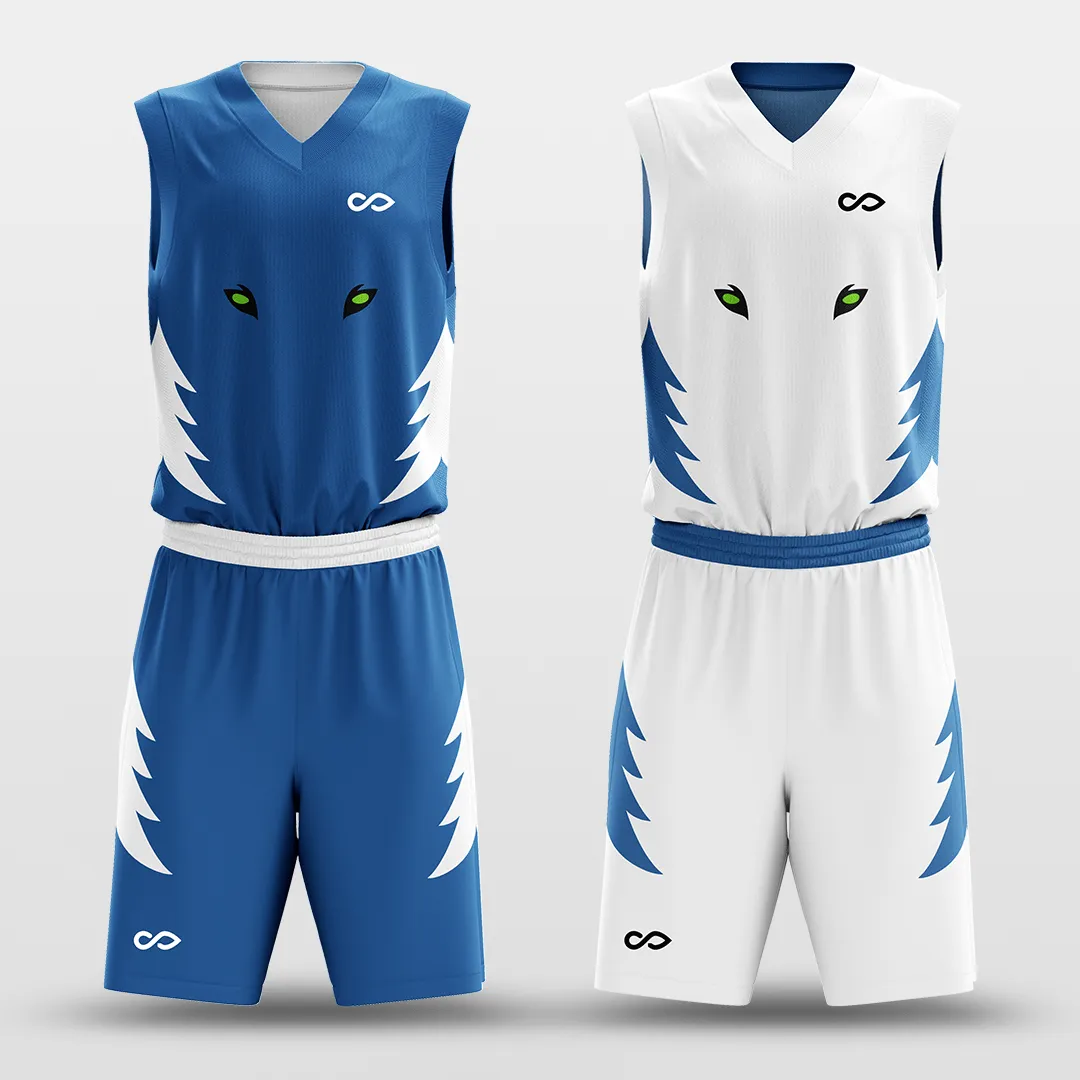 Lone Wolf - Customized Reversible Sublimated Basketball Set