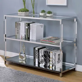 Ludvig Chrome/Clear Sofa Table