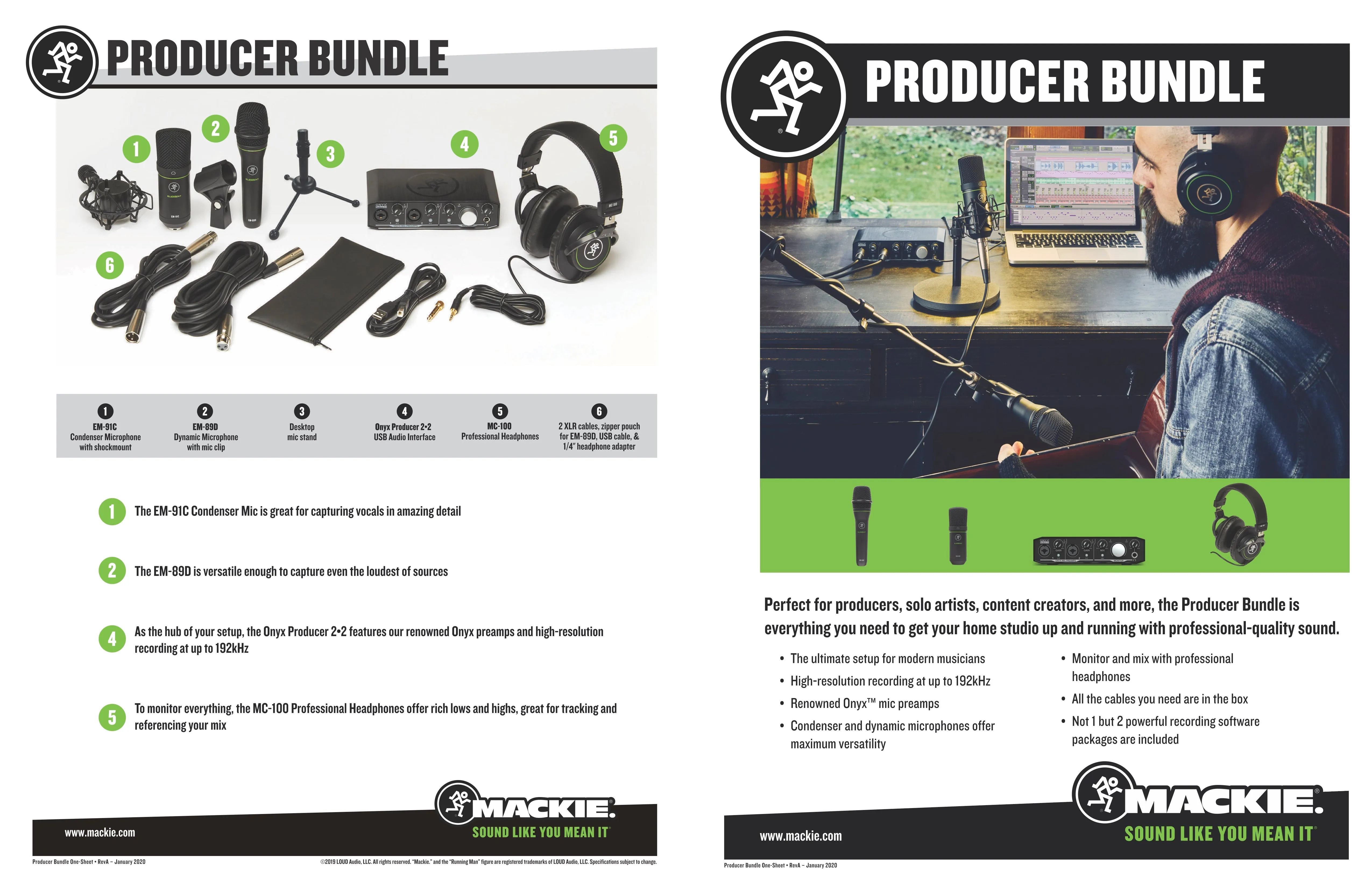 Mackie Audio Interface (Producer Bundle)