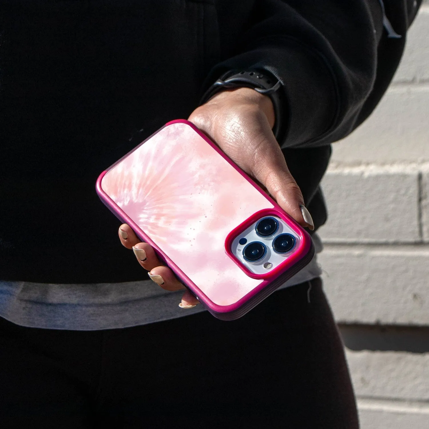 MagSafe iPhone 13 Pro Pink Tie Dye Case