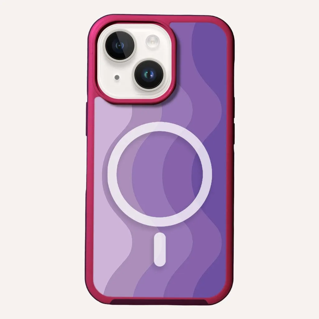 MagSafe iPhone 14 Purple Wave Case