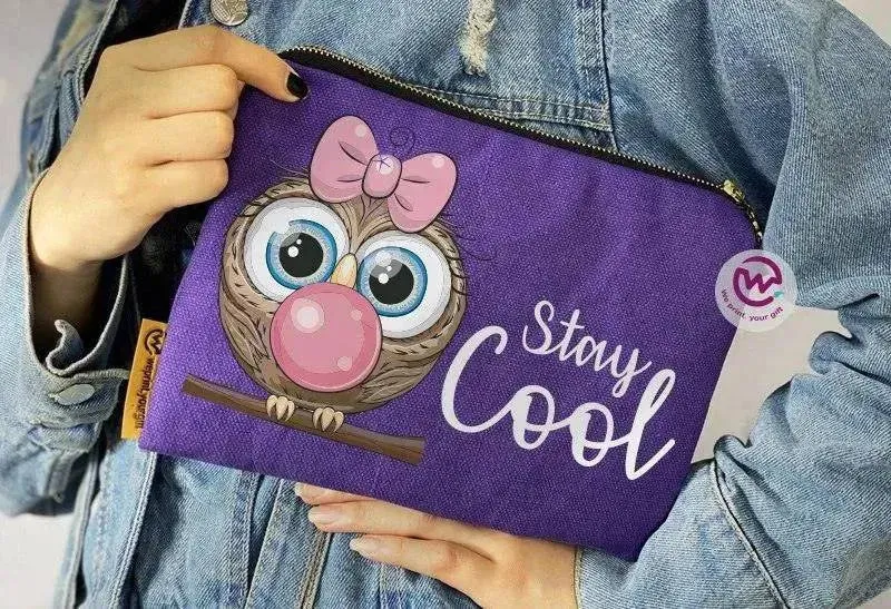 Makeup & Pencil Case - Owl-A