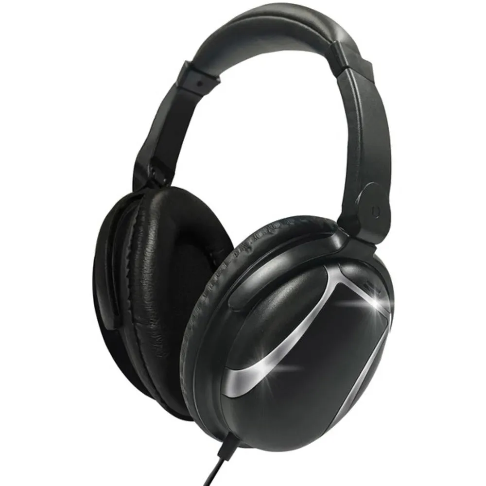 Maxell 199840 Bass 13 Heavy-Bass Over-Ear Headphones with Microphone (Black)