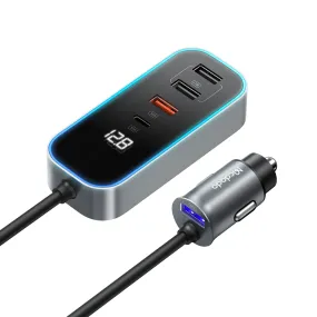 Mcdodo 107W Car Charger(Digital Display, With Extension Cord)