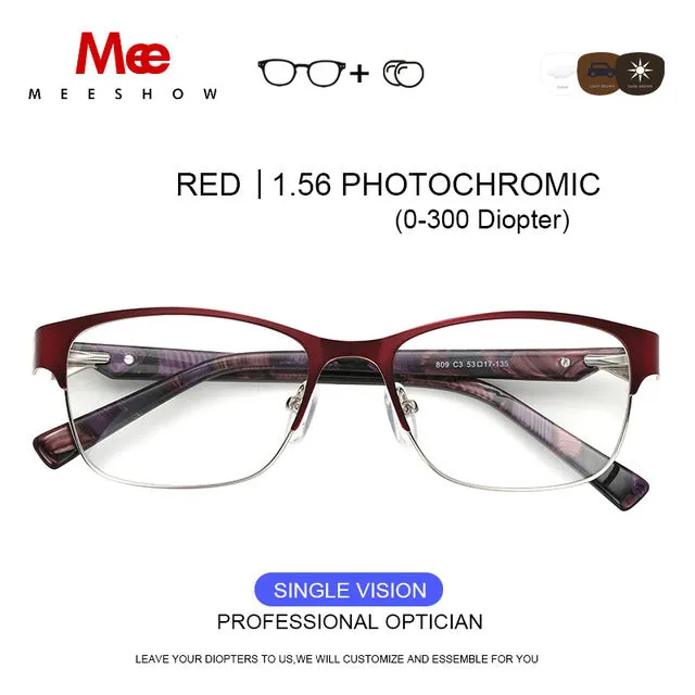 Meeshow Titanium Alloy Eyeglasses Women's Cat Eye 809