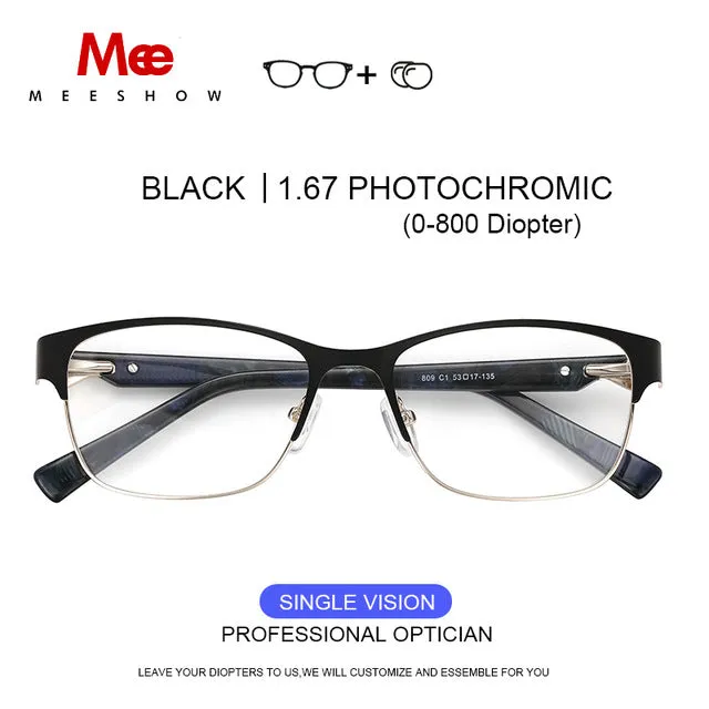 Meeshow Titanium Alloy Eyeglasses Women's Cat Eye 809