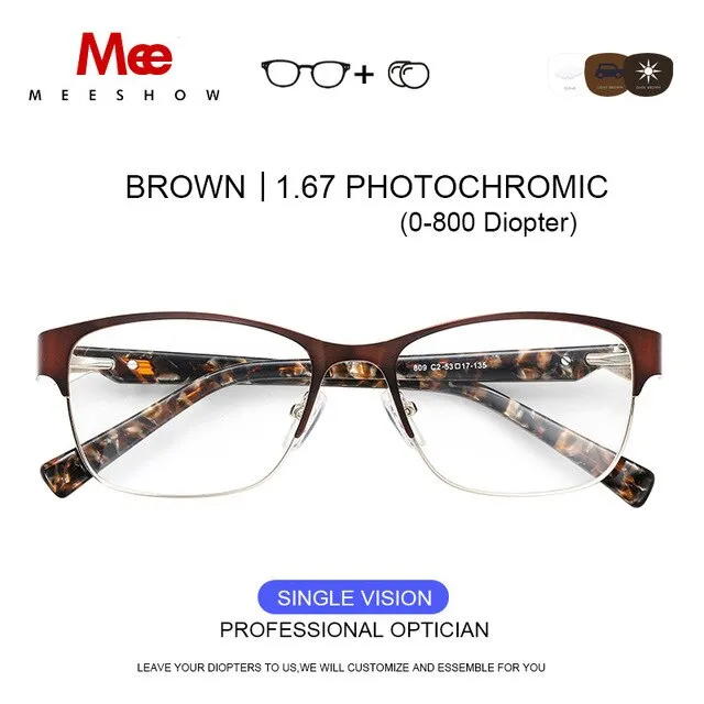 Meeshow Titanium Alloy Eyeglasses Women's Cat Eye 809