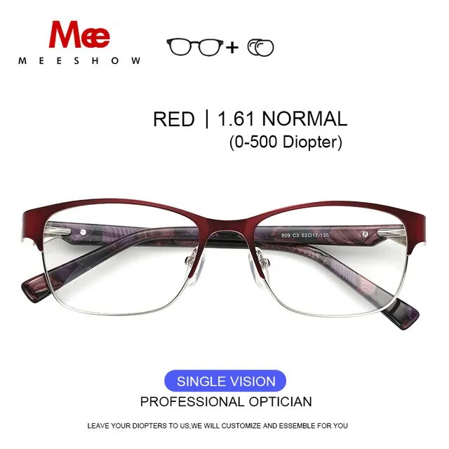 Meeshow Titanium Alloy Eyeglasses Women's Cat Eye 809