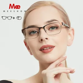 Meeshow Titanium Alloy Eyeglasses Women's Cat Eye 809