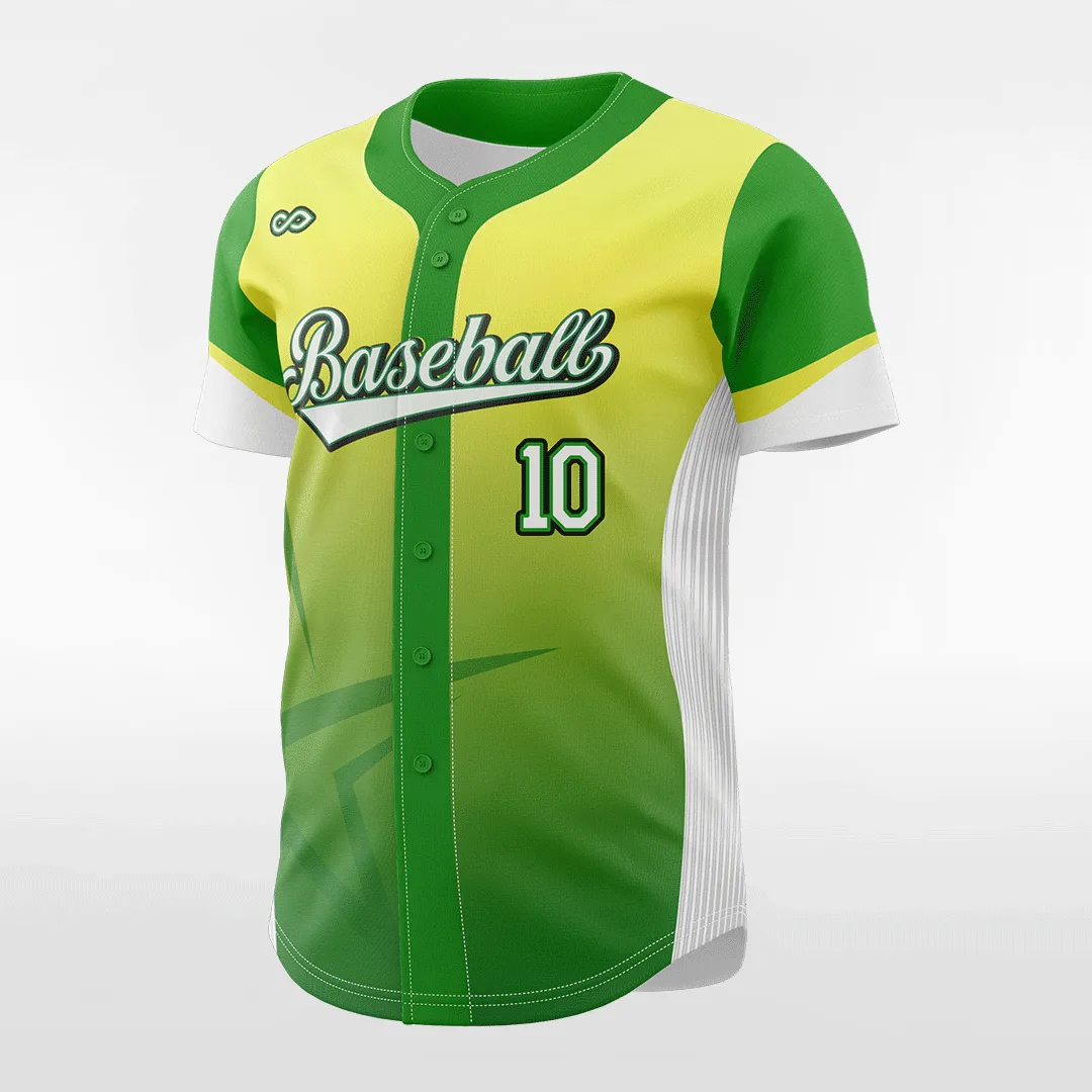 Melon - Customized Men's Sublimated Button Down Baseball Jersey