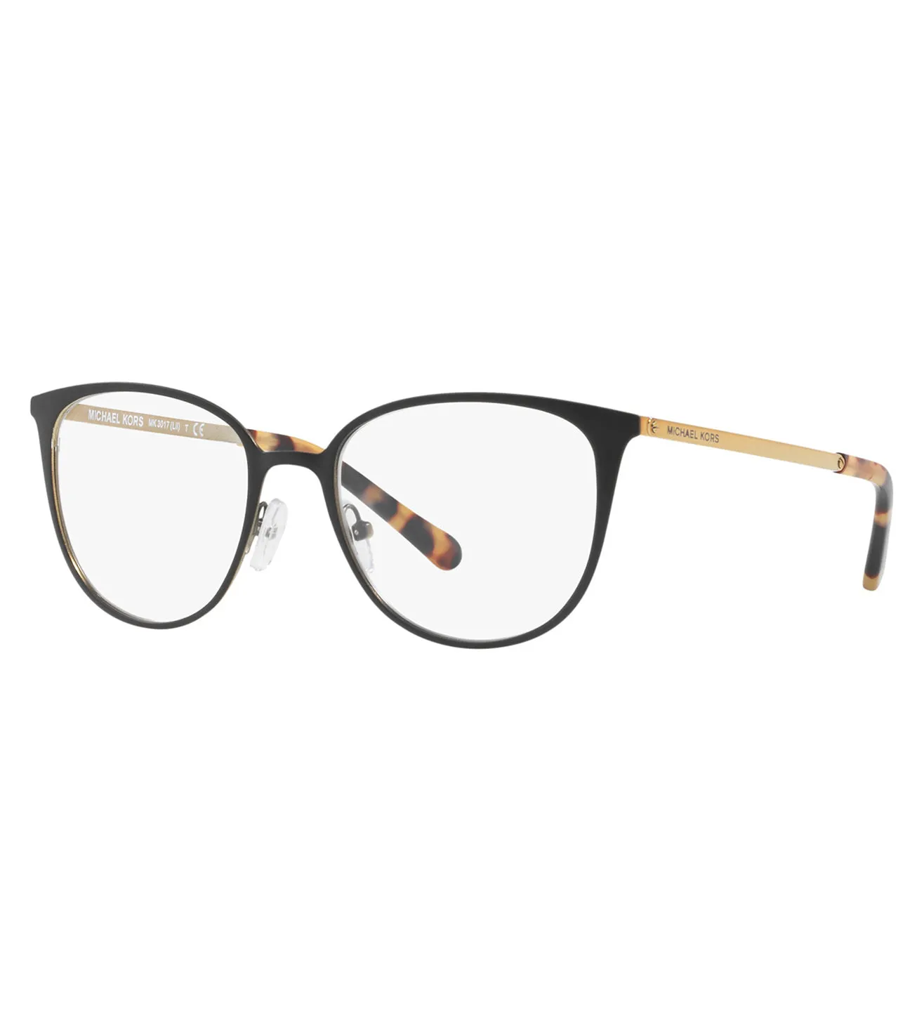 Michael Kors Unisex Black Square Optical Frame