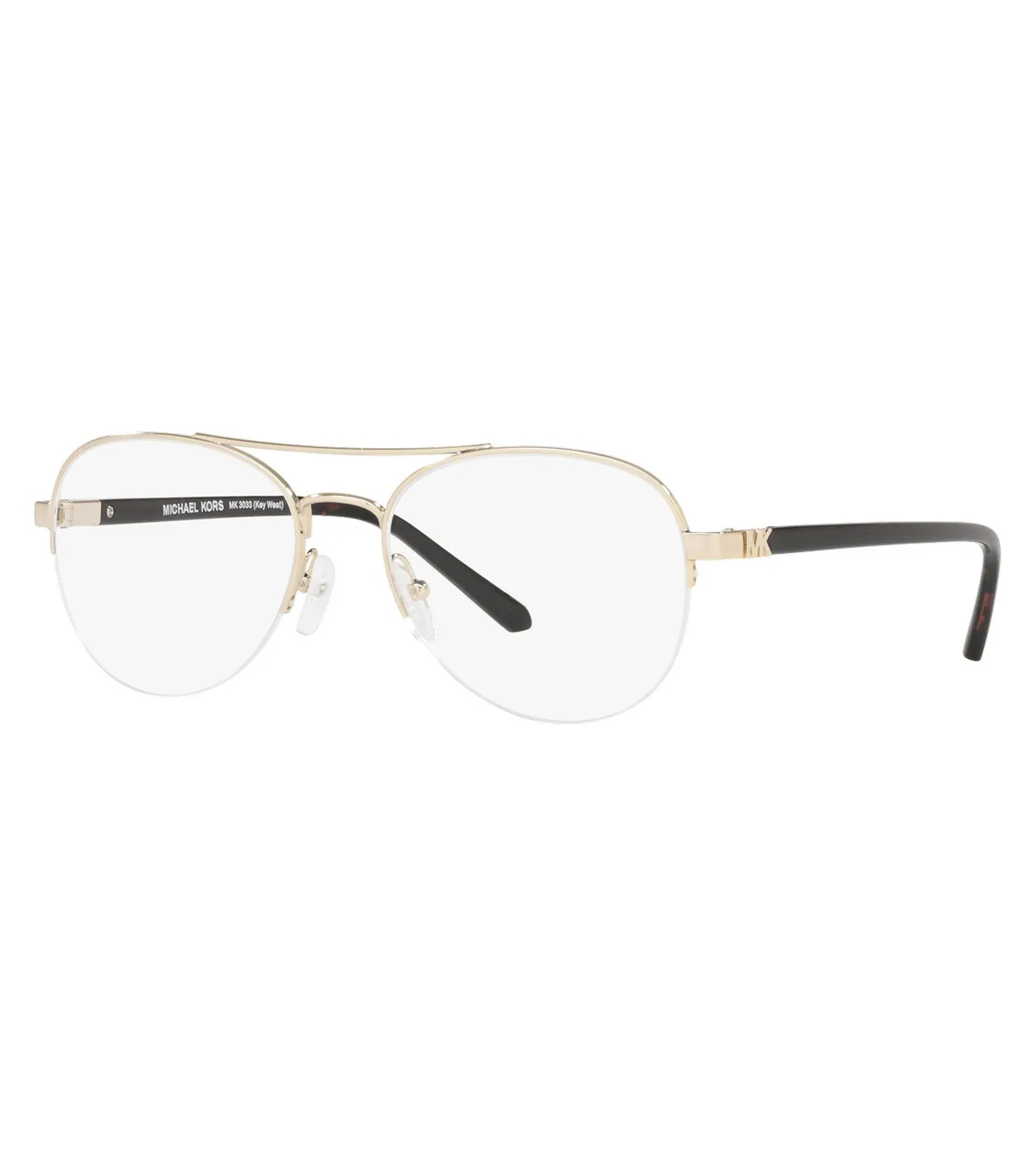 Michael Kors Unisex Gold Aviator Optical Frame