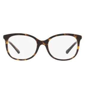 Michael Kors Unisex Havana Square Optical Frame