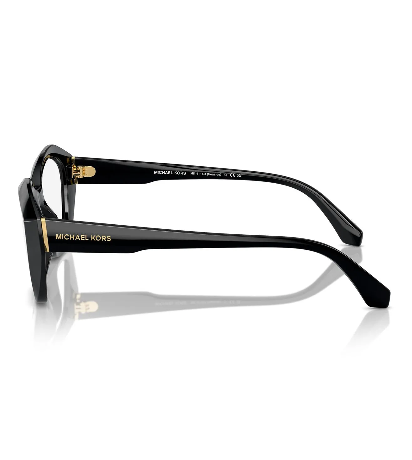 Micheal Kors Women's Black Geometric Optical Frame