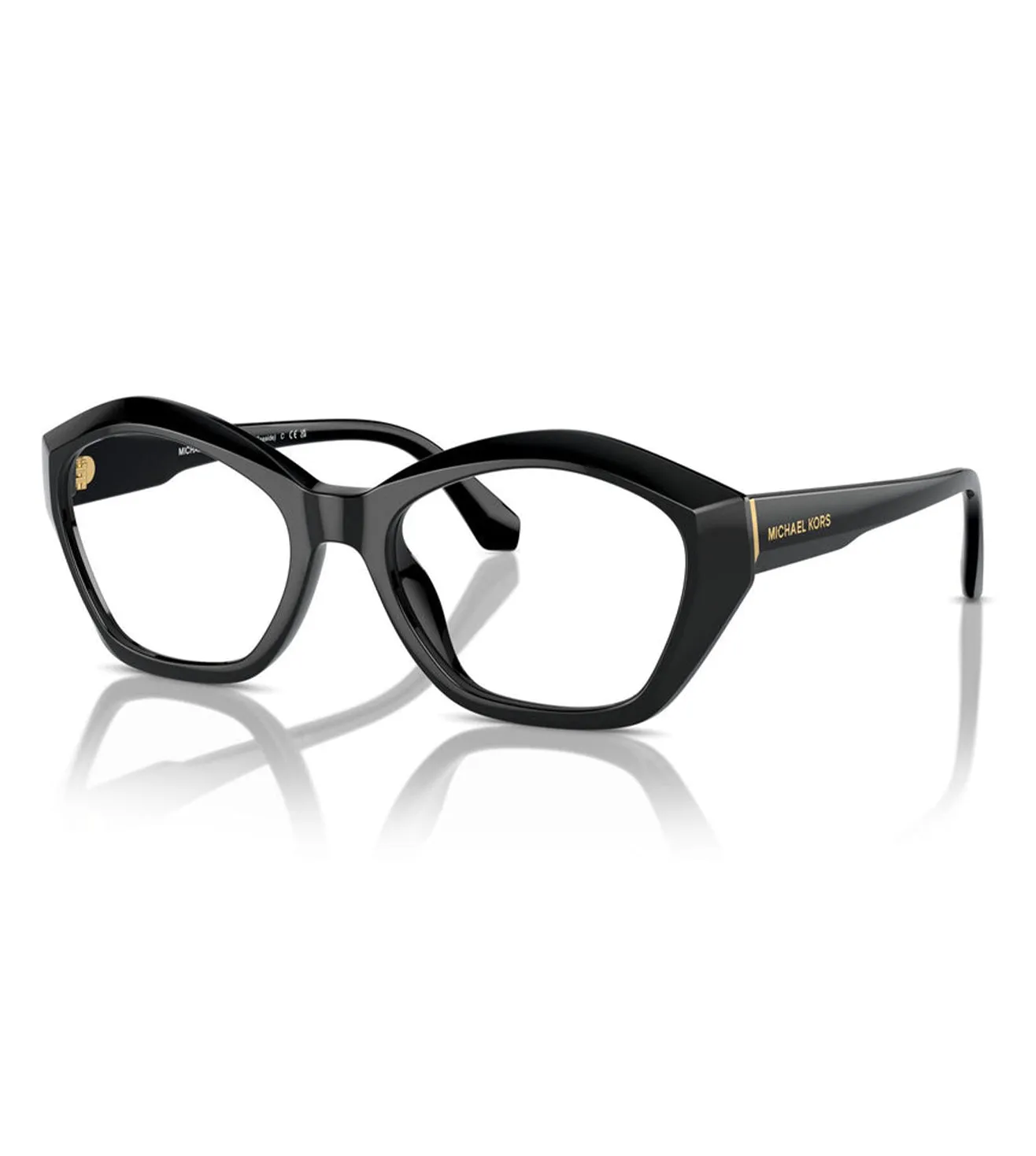 Micheal Kors Women's Black Geometric Optical Frame