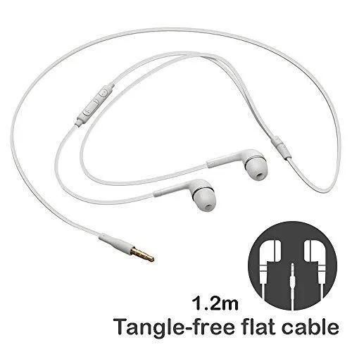 Micromax A106 Unite 2 Compatible Earphone / Handsfree In Ear Headphones with 3.5mm jack - White