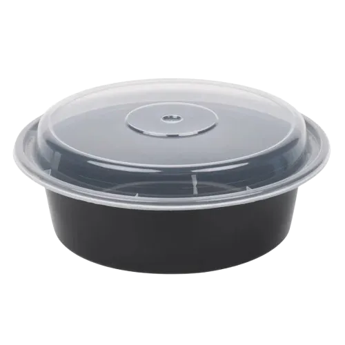 Microwaveable Plastic Container Round 32 oz. - 150/Case