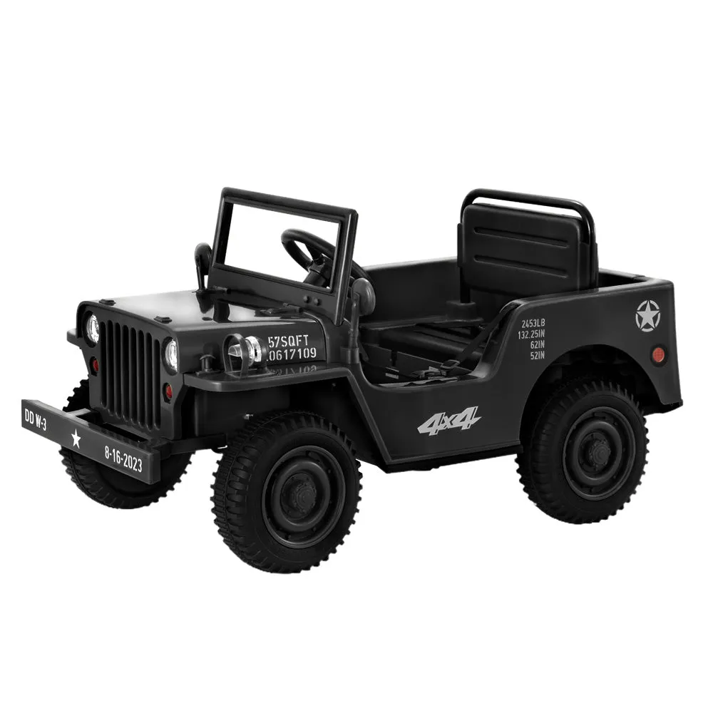 Military-Inspired 12V Kids Electric Jeep with Remote | Rigo