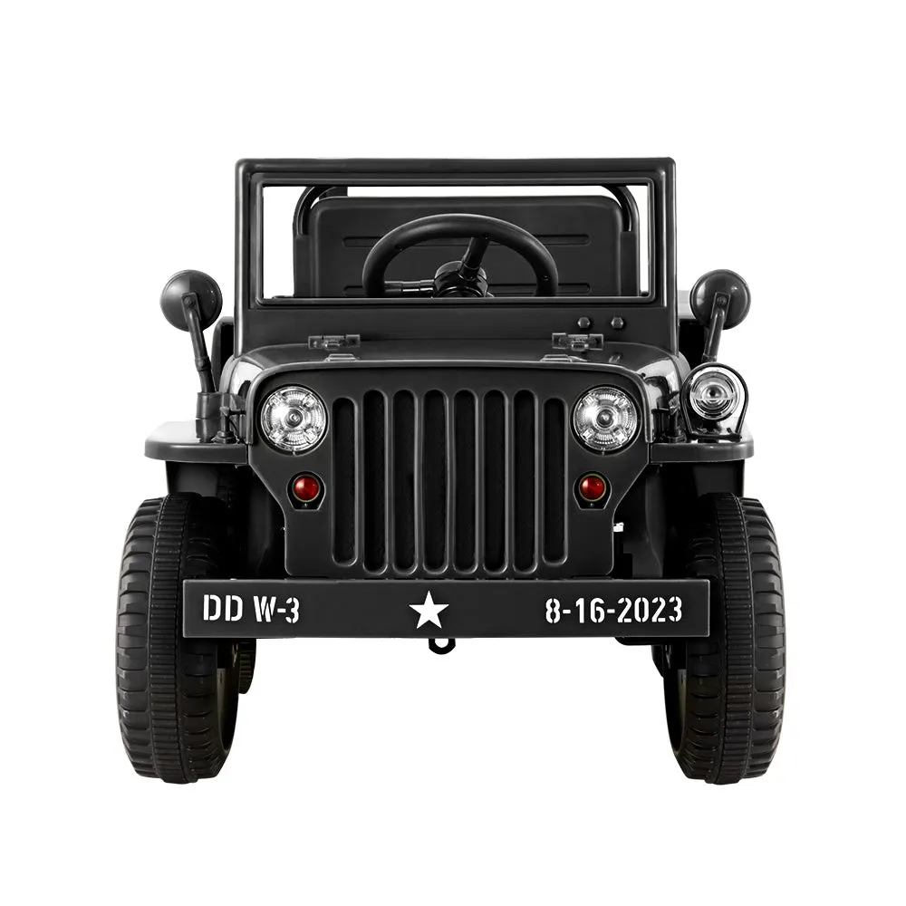 Military-Inspired 12V Kids Electric Jeep with Remote | Rigo