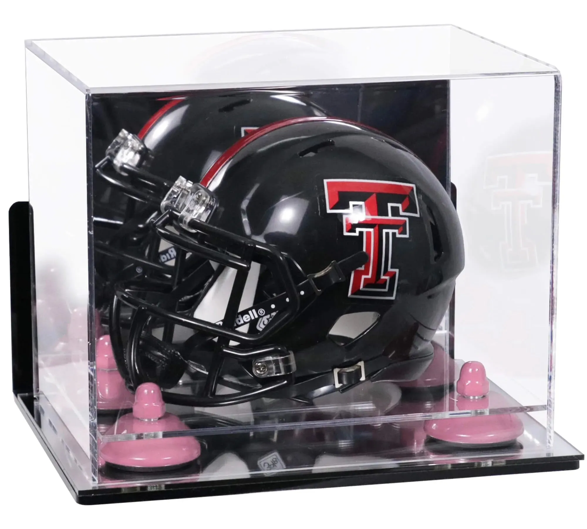 Mini/Miniature Football Helmet (not Full Size) Display Case - Mirror Wall Mounts (A003/V45)