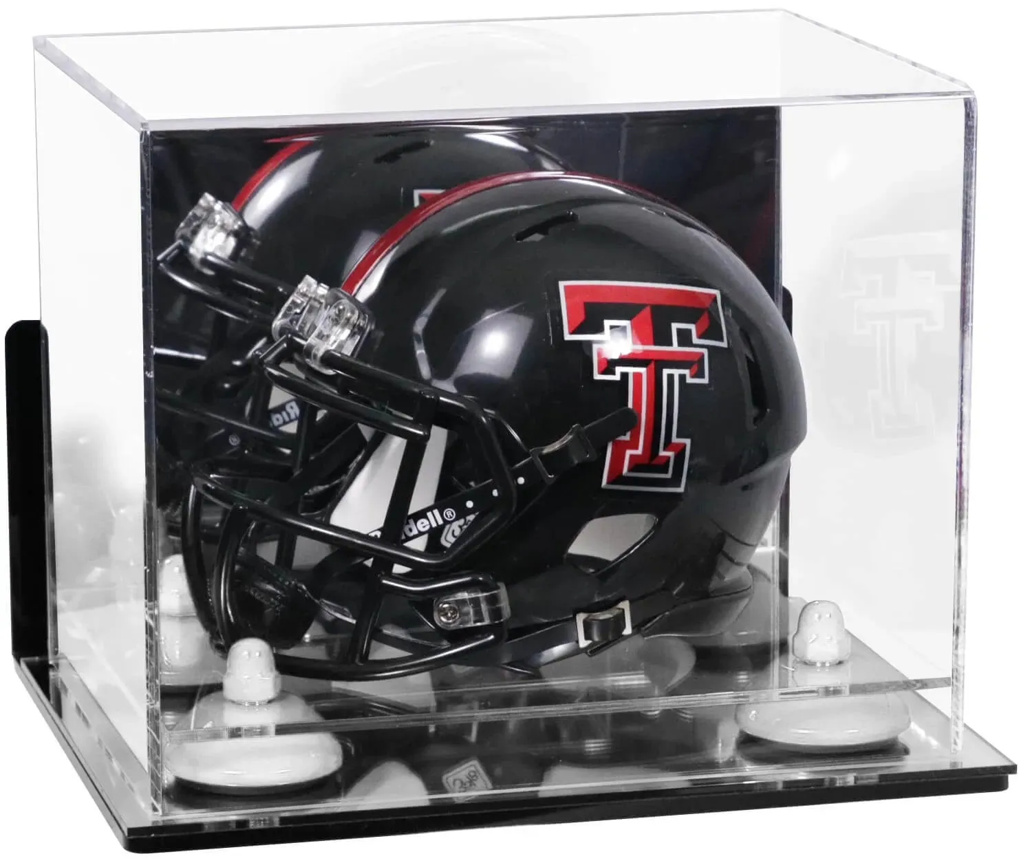 Mini/Miniature Football Helmet (not Full Size) Display Case - Mirror Wall Mounts (A003/V45)