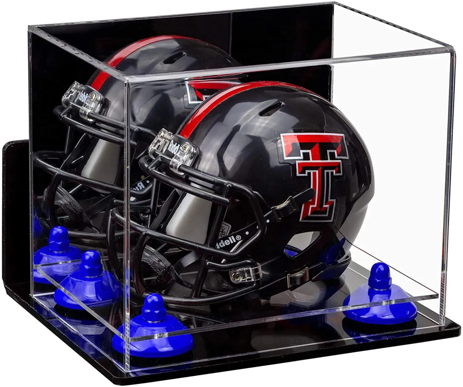 Mini/Miniature Football Helmet (not Full Size) Display Case - Mirror Wall Mounts (A003/V45)