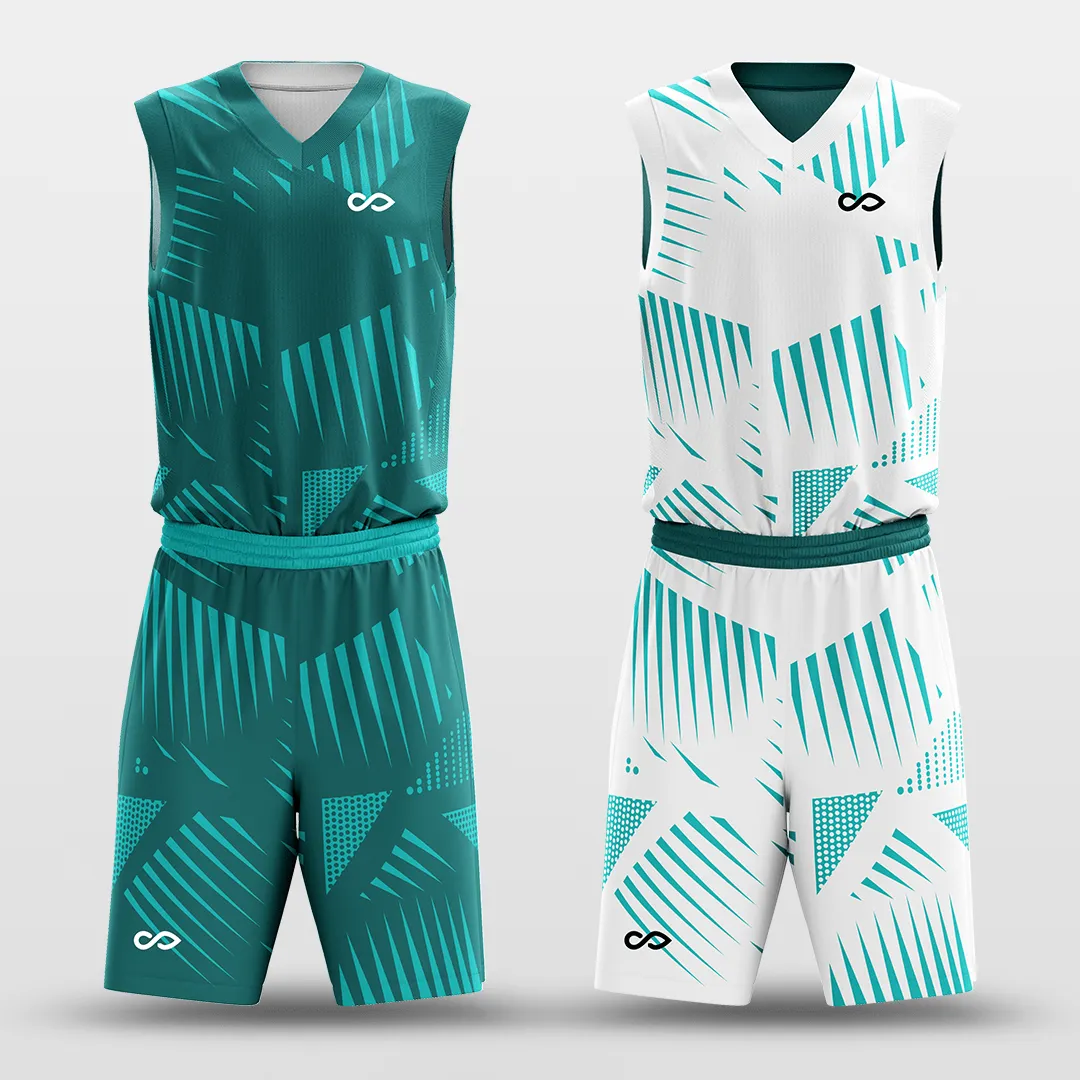 Mint - Customized Reversible Sublimated Basketball Set