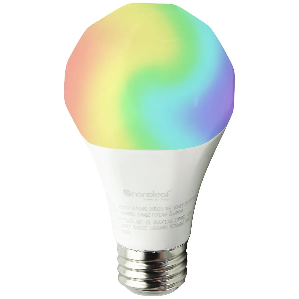 Nanoleaf Essentials A19 Color Changing Dimmable LED Light Bulb