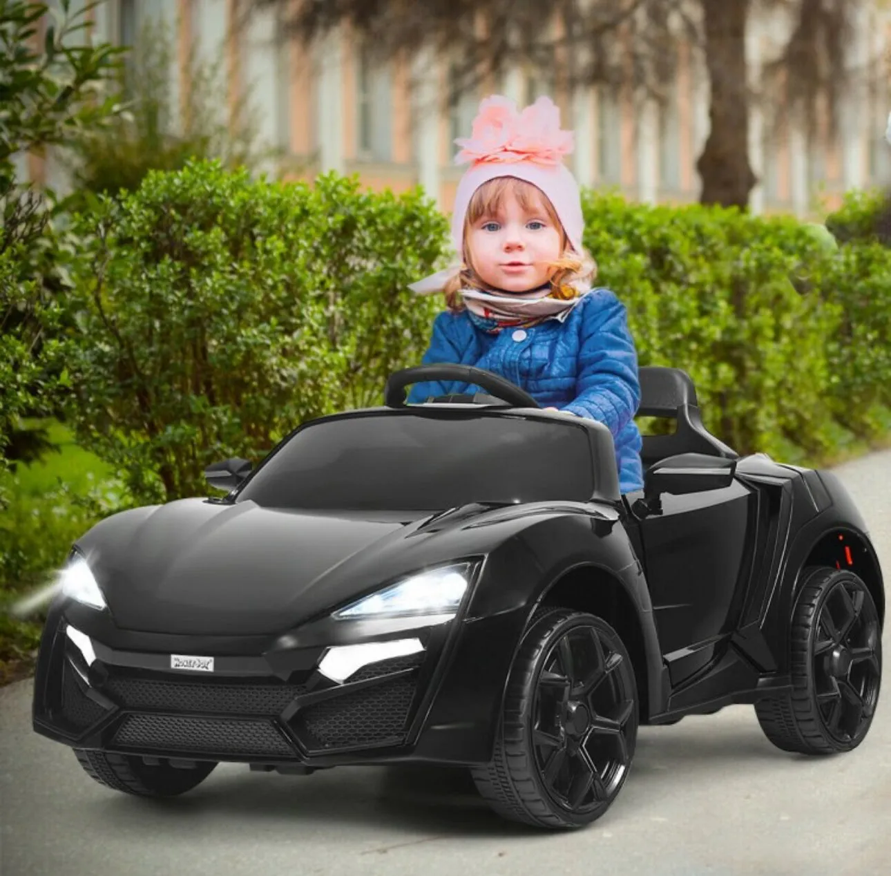 New 2025 McLaren Style 12V Ride On Car 1 Seater | LED Lights | Cool Open Doors | Seatbelt | Big Seat | Push To Start | Music | Remote